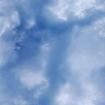 Seamless texture - blue cloudy sky at zenith Stock Photos