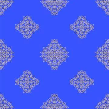 Seamless Texture on Blue. Element for Design Stock Illustration