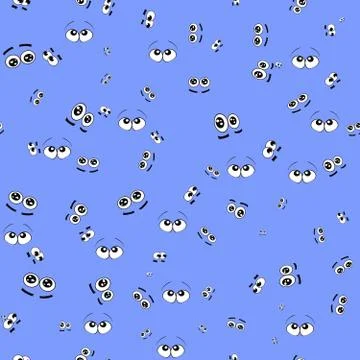 Seamless texture: Cartoons. Stock Illustration