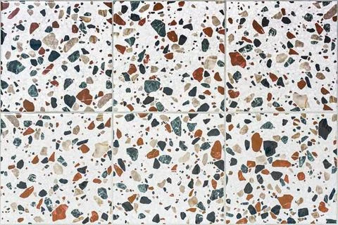 Seamless texture of ceramic tiles with a pattern in the Terrazzo style. Sp... 写真素材
