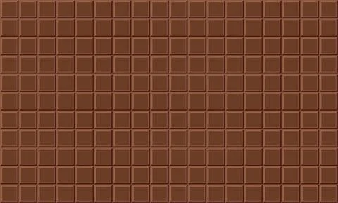Seamless texture of chocolate bar surface Stock Illustration