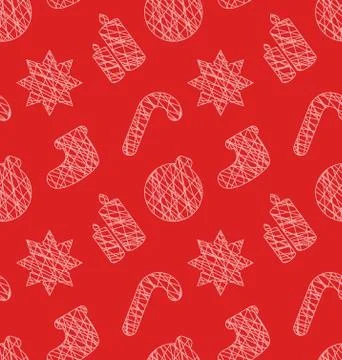 Seamless Texture for Christmas Illustrazione stock