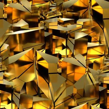Seamless texture with clear golden elements and golden highlights.  Illustrazione stock