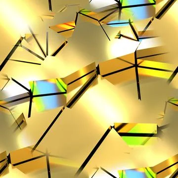 Seamless texture with clear golden elements and multicolored highlights.  스톡 일러스트