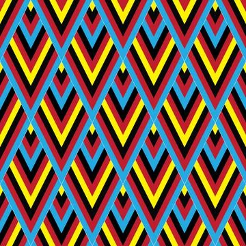 Seamless texture with colored stripes 7447 Illustrazione stock