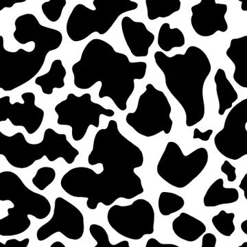 Seamless texture of cow hide Stock Illustration