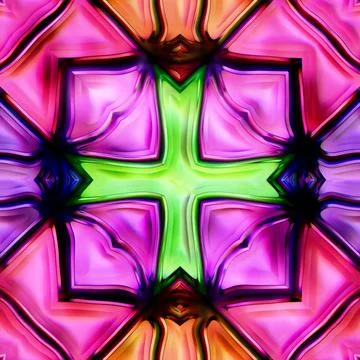 Seamless texture cross of abstract bright shiny colorful Stock Illustration