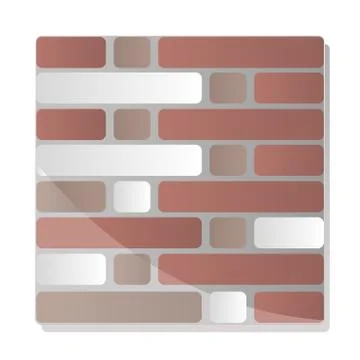 Seamless texture of a decorative bricks Illustrazione stock