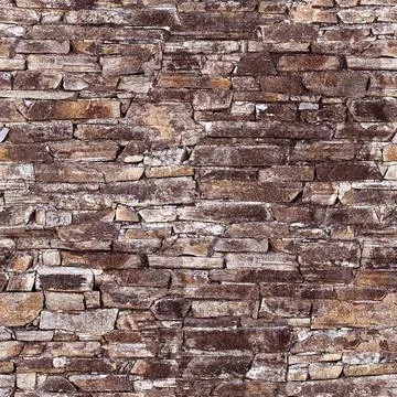Seamless texture of decorative stone wall cladding forming modern background Stock Photos