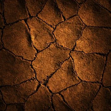 Seamless Texture earth cracked because of drought Illustrazione stock