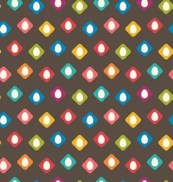 Seamless Texture with Easter Eggs Illustrazione stock