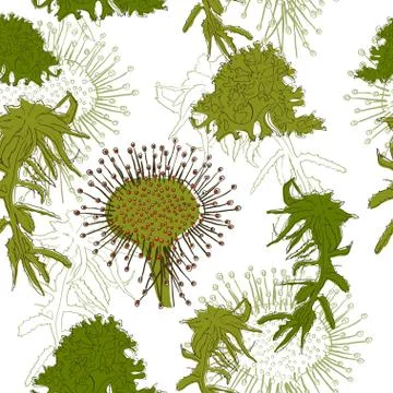 Seamless texture in eco style. 스톡 일러스트