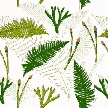 Seamless texture in eco style. 스톡 일러스트