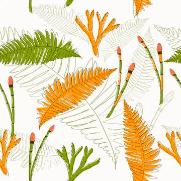 Seamless texture in eco style. Stock-Illustration