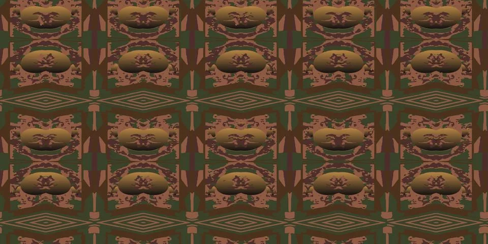 Seamless texture with ethnic patterns. Lace abstract background. Vector 库存插图