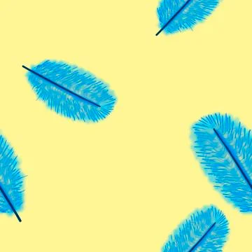 Seamless texture of the feather Stock Photos