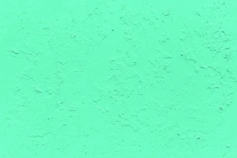 Seamless texture of flat thick painted aqua menthe color surface under direct 스톡 사진