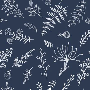 Seamless  texture with  floral elements . Fabric pattern 스톡 일러스트