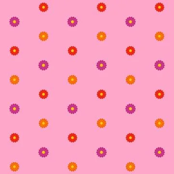 Seamless Texture with Flower Blooms Stock Illustration