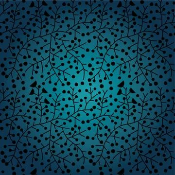 Seamless texture with flowers and leaf Stock Illustration