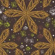 Seamless Texture With Flowers. Endless Floral Pattern. Seamless
