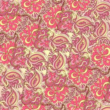 Seamless texture with flowers Stock Illustration