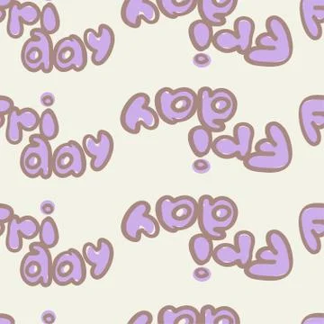 Seamless Texture Friday Stock Illustration