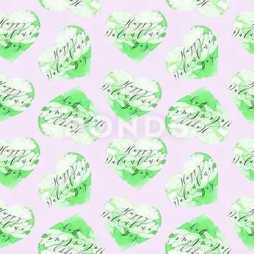 Seamless texture with funny hearts Hand drawn seamless background Stock Illustrationen
