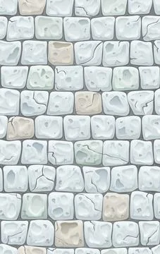 Seamless texture for game development - old pavers Stock Illustration