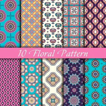 Seamless texture with geometric ornament Stock Illustration
