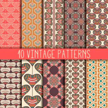Seamless texture with geometric ornament Stock Illustration