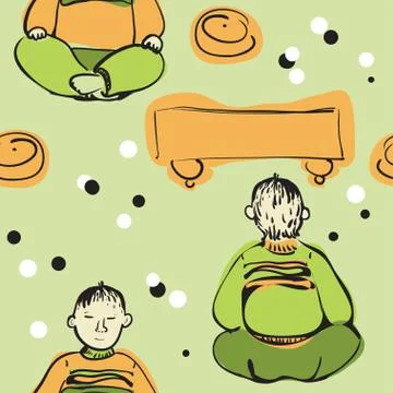 Seamless Texture With Go - player Stock Illustration