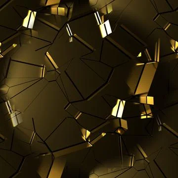 Seamless texture with golden elements and solar reflection. Illustrazione stock