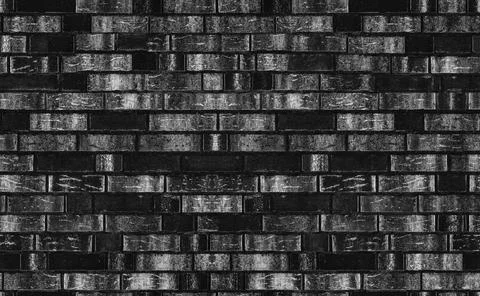Seamless texture Gray Black Brick. Stock Photos