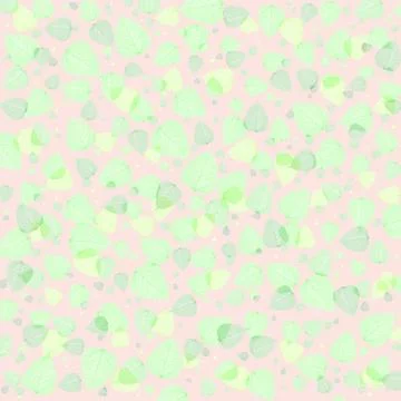 Seamless texture of green foliage Stock Illustration