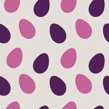 Seamless texture for the Happy Easter spring holiday. pattern, chicken eggs. イラスト素材