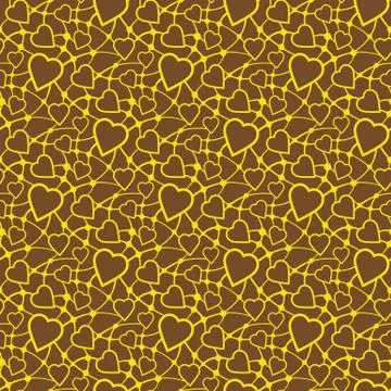 Seamless texture with heart Stock Illustration