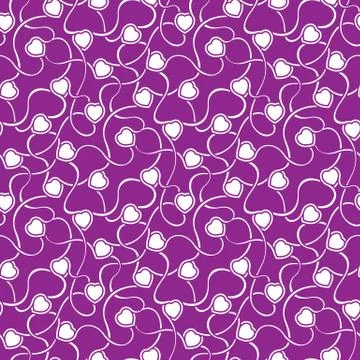 Seamless texture with heart Stock Illustration