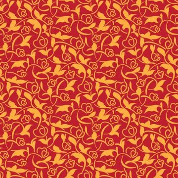 Seamless texture with heart Stock Illustration