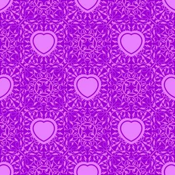 Seamless texture with heart Stock Illustration