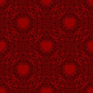 Seamless texture with heart Stock Illustration