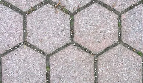 Seamless texture, hexagonal stone blocks Stock Photos