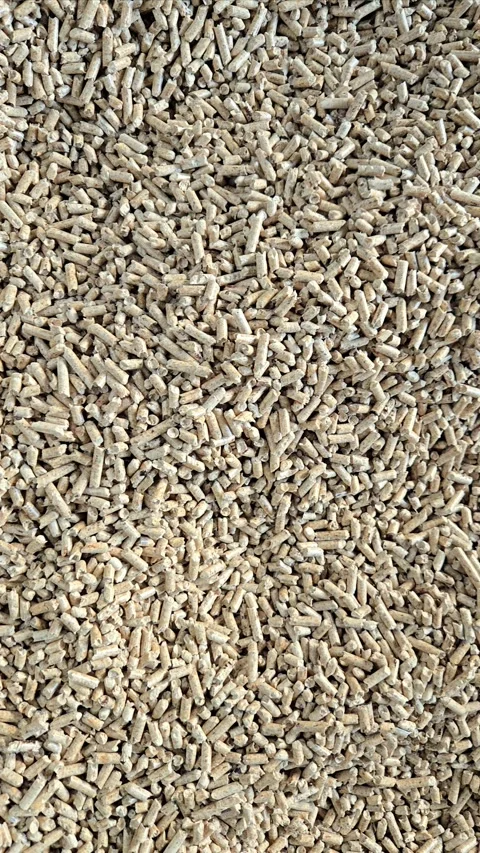 Seamless Texture of High-Quality Compressed Wood Pellets Video stock 329909005