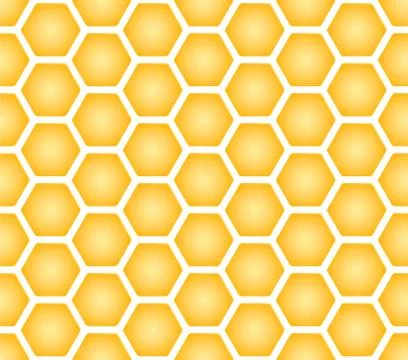 Seamless texture of honeycomb Stock Illustration