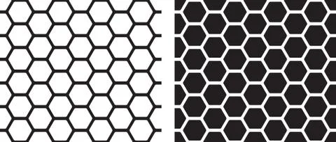 Seamless texture of honeycomb Stock Illustration