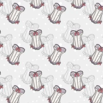 Seamless texture with the image of underwear Stock Illustration