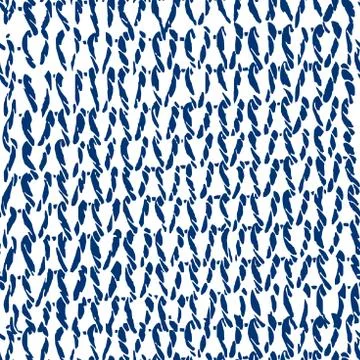 Seamless texture of knitted loops. Blue canvas fabric. Stock Illustration