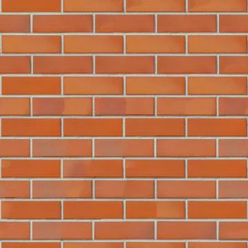 Seamless Texture of Modern Nice Clean Red Brick Wall. 写真素材