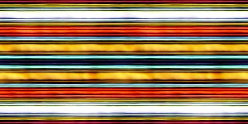 Seamless texture multicolored horizontal lines 3D illustration Stock Illustration