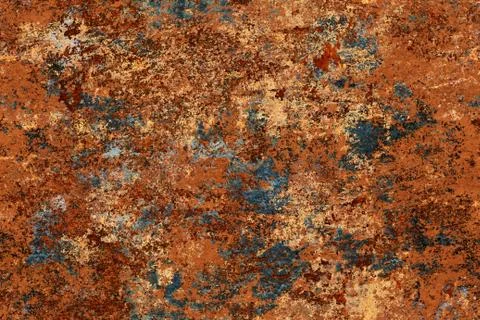 Seamless texture of old and rusty metal Stock Illustration